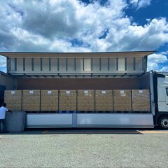 熊本地震支援　マザーウォーターさんのミネラルウォーター2万本を届けました